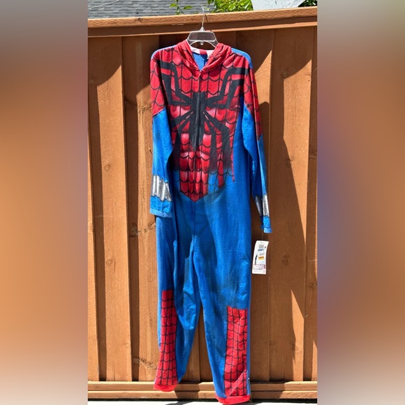 Spider Man Marvel Union Suit Hooded Onesie sz XL - Picture 1 of 7
